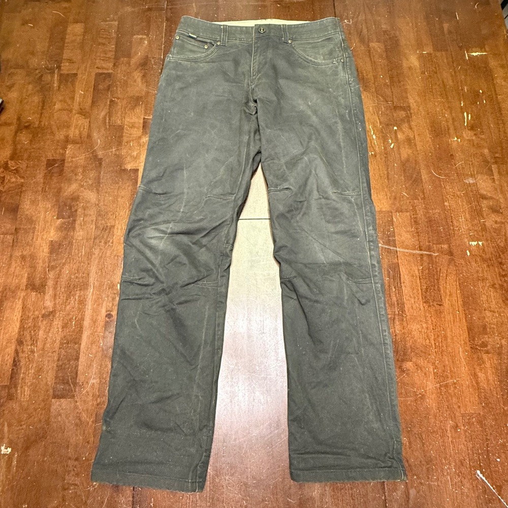 KUHL RYDR Pants Mens 32x32 Dark Brown Articulated Knee Cotton Blend